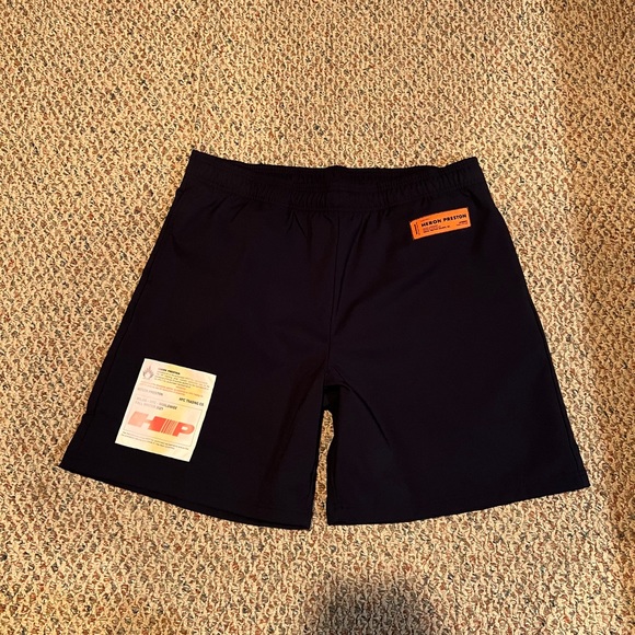 Heron Preston Active Logo Patch Shorts NWT